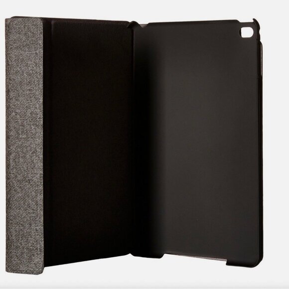 Tumi Astor Earl Gray Rotating Folio Case For iPad Mini Coated Canvas - Picture 2 of 5